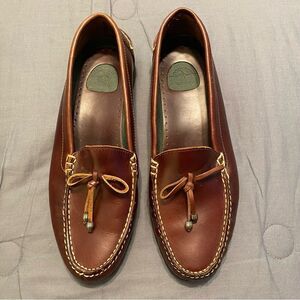 Dockers Brown Leather Loafers with Moccasin Stitching